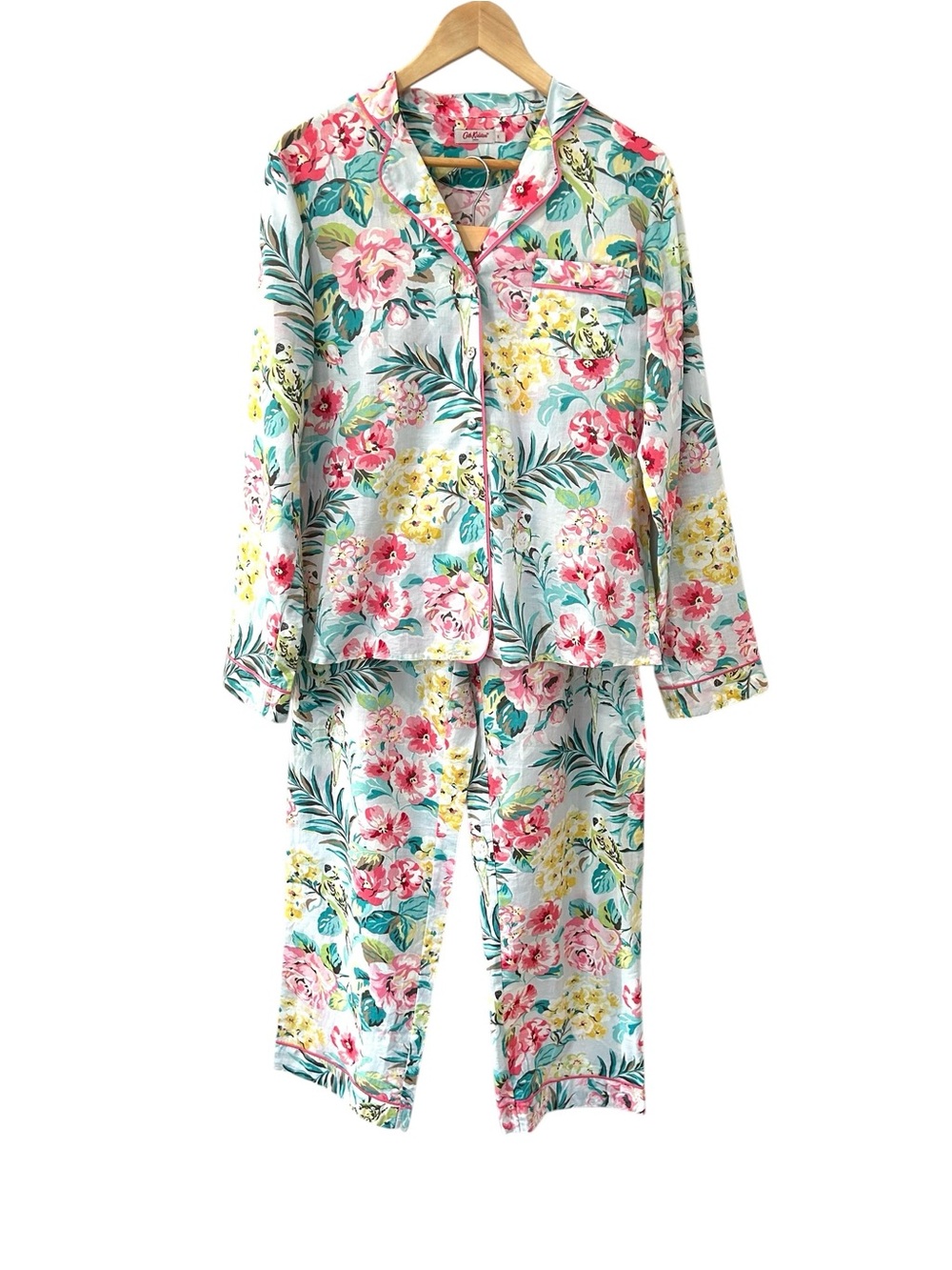 Cath Kidston London Floral Cotton Pajamas Set S multicolor lightweight